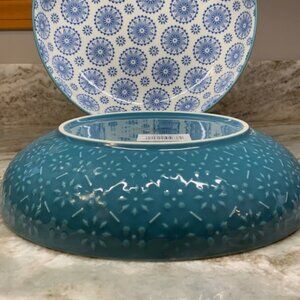 SIGNATURE 2 Piece Dinner Bowl Set STONEWARE BRAND-NEW boxed